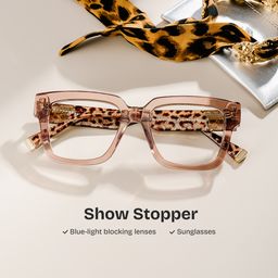 Caius Beige Square Glasses2