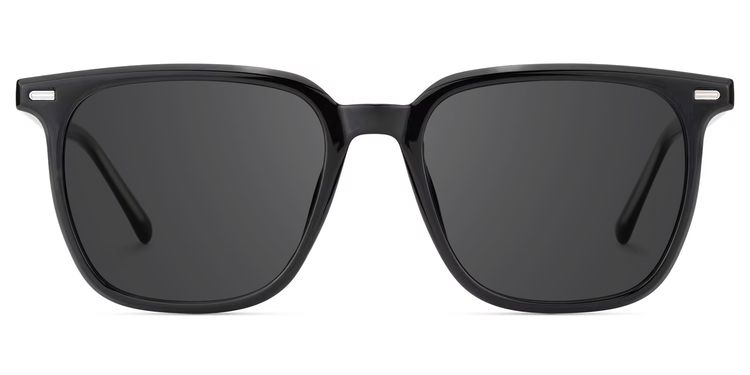 Eliza Black Square Sunglasses