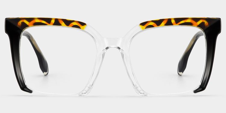 Misty Black Square Glasses