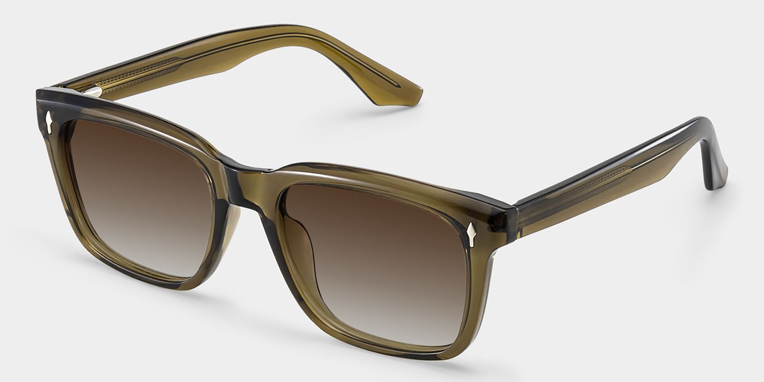 Fletcher Tr90 Brown Rectangle Frame Sunglasses | ZEELOOL2