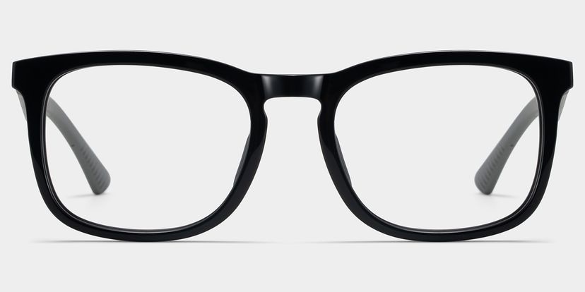 Glide Black Square Glasses