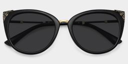 Dalton Black Cat eye Sunglasses1