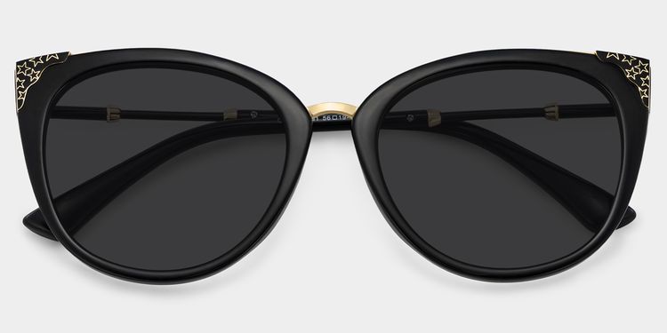 Dalton Black Cat eye Sunglasses