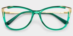 Yomary Green Cat eye Glasses1