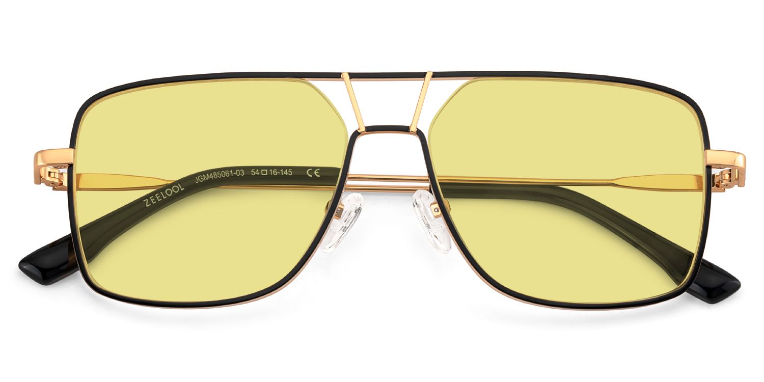 Bowdry Black Aviator Sunglasses to Frame Your Face | ZEELOOL1