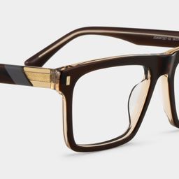 Henry Brown Rectangle Glasses5
