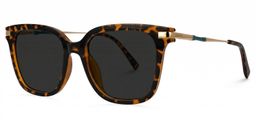 Jacqui Tortoise Rectangle Sunglasses1