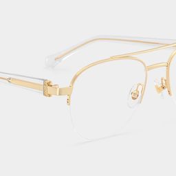 Emily Light Gold Aviator Glasses5