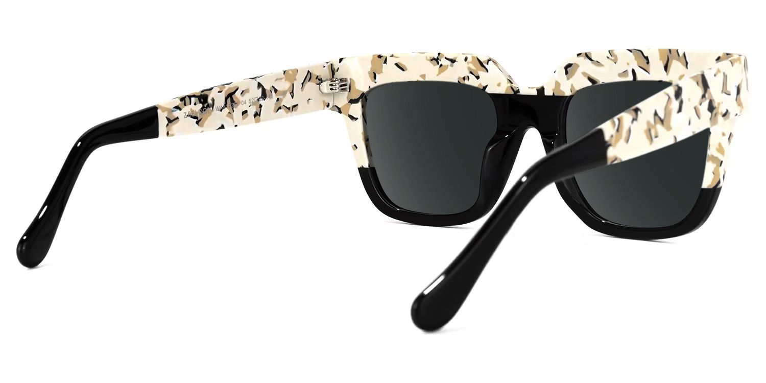 Carolann Black Square Sunglasses to Frame Your Face | ZEELOOL3