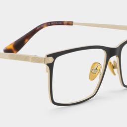 Alexander Black Rectangle Glasses5