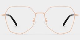 Bivins Gold Geometric Glasses1