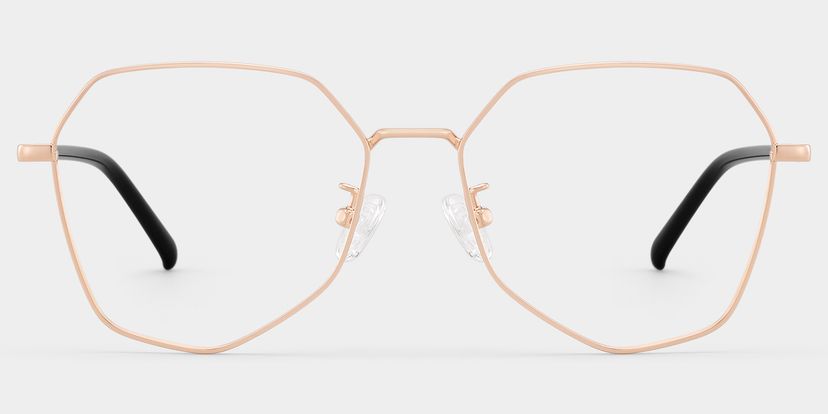 Bivins Gold Geometric Glasses