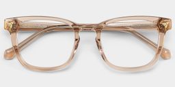 Heather Brown Square Glasses2