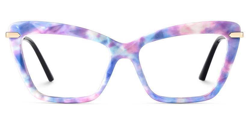 Juliet Purple Rectangle Glasses