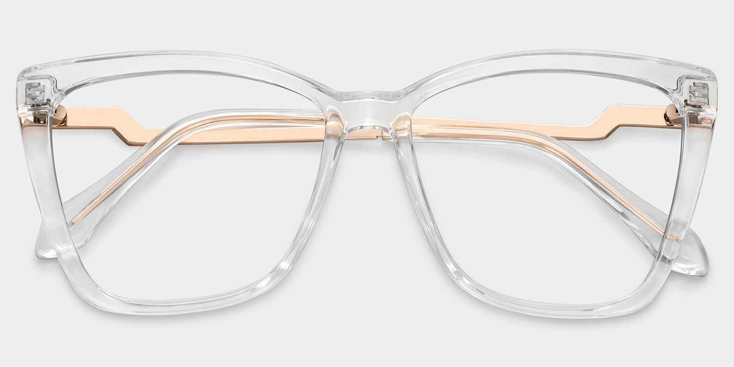 Corlette Square Crysta Eyeglasses and Glasses Frame | ZEELOOL1