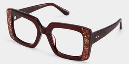 Sable Red Square Glasses3