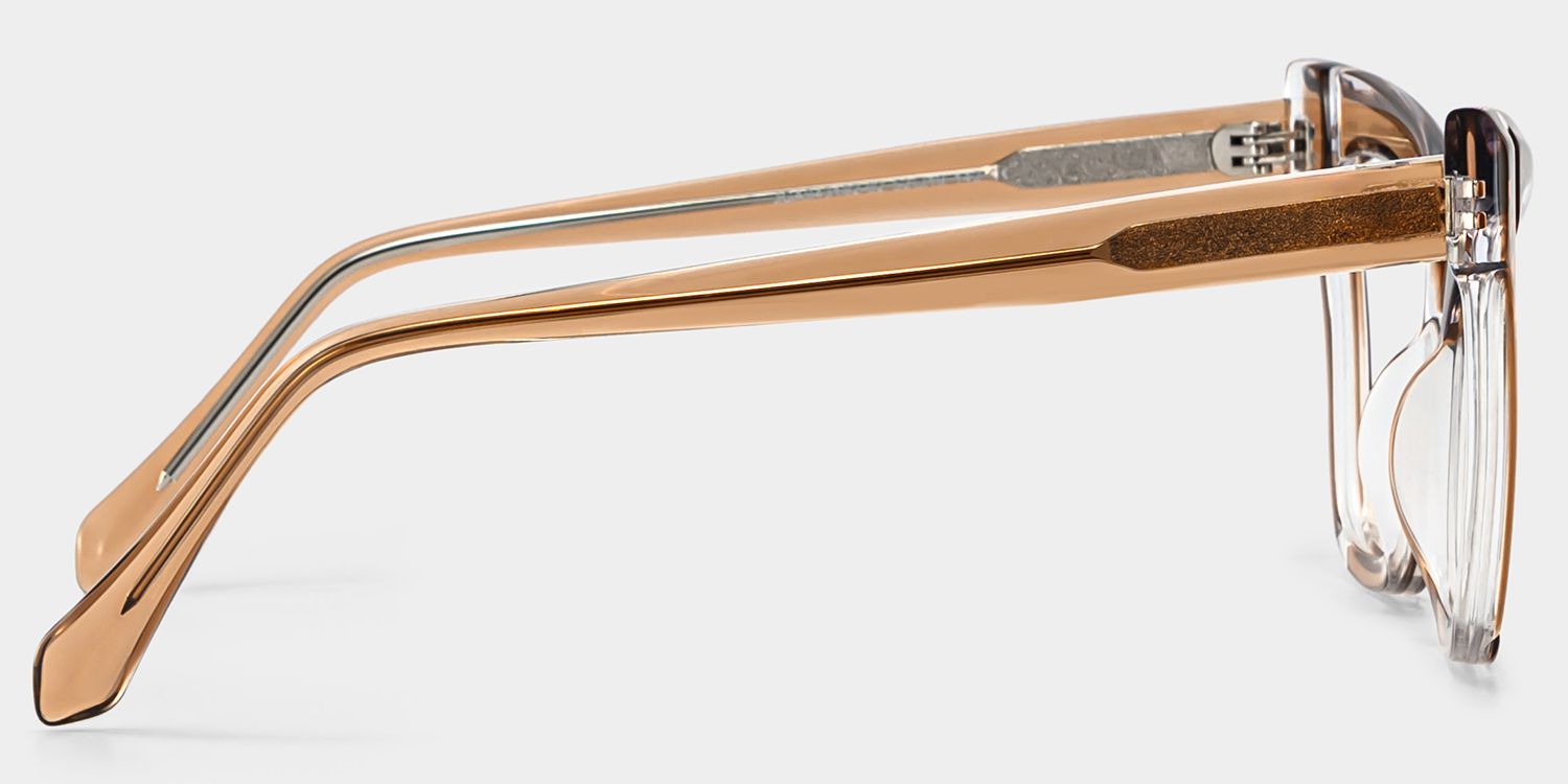 Saucie Light Brown Cat eye Frame Glasses | Zeelool4