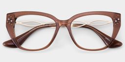 Alma Brown Butterfly Glasses2