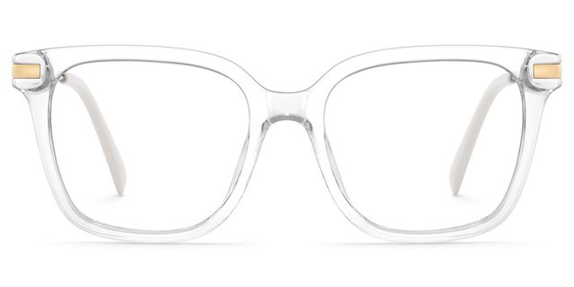Jacqui Clear Rectangle Glasses