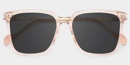 Zeyna Beige Square Sunglasses1