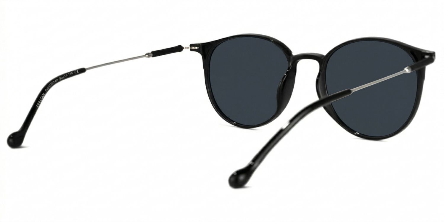 Gamble Round Style Black Frame Sunglasses | ZEELOOL3