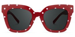 Malcolm Red-Dot Square Sunglasses0