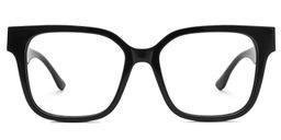 Kerri Black Square Glasses0