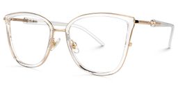 Marisa Clear Cat eye Glasses1
