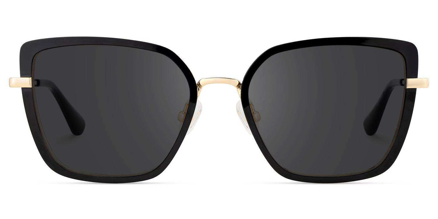 Max Square Black Sunglasses for Women & Men | ZEELOOL0