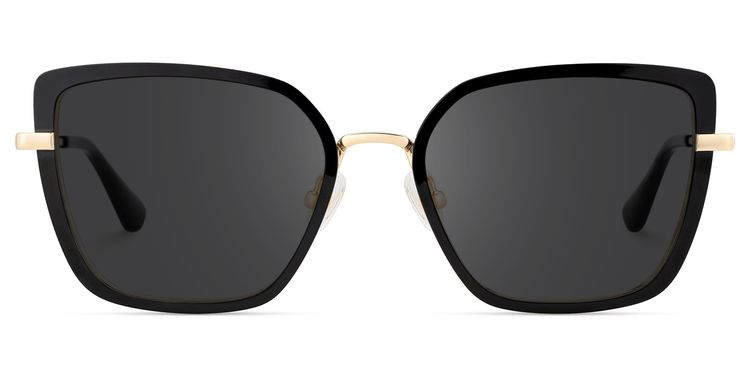 Max Black Square Sunglasses