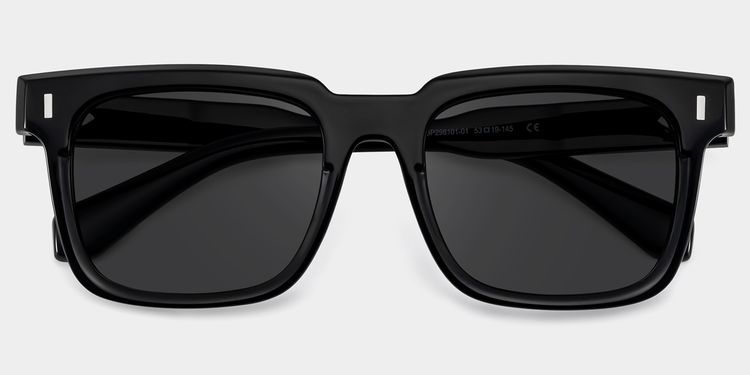 Katia Black Square Sunglasses