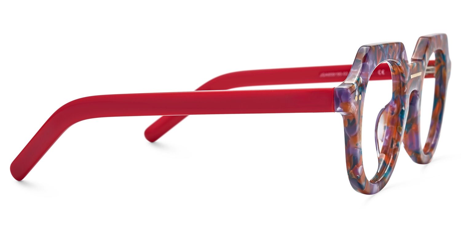 Floral Geometric Eyewear - Jameica on Sale | Zeelool2