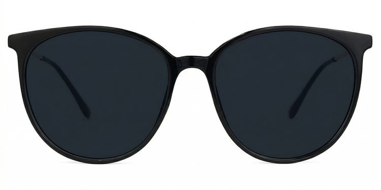 Chanty Black Round Sunglasses