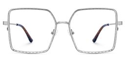 Toure Silver Square Glasses0