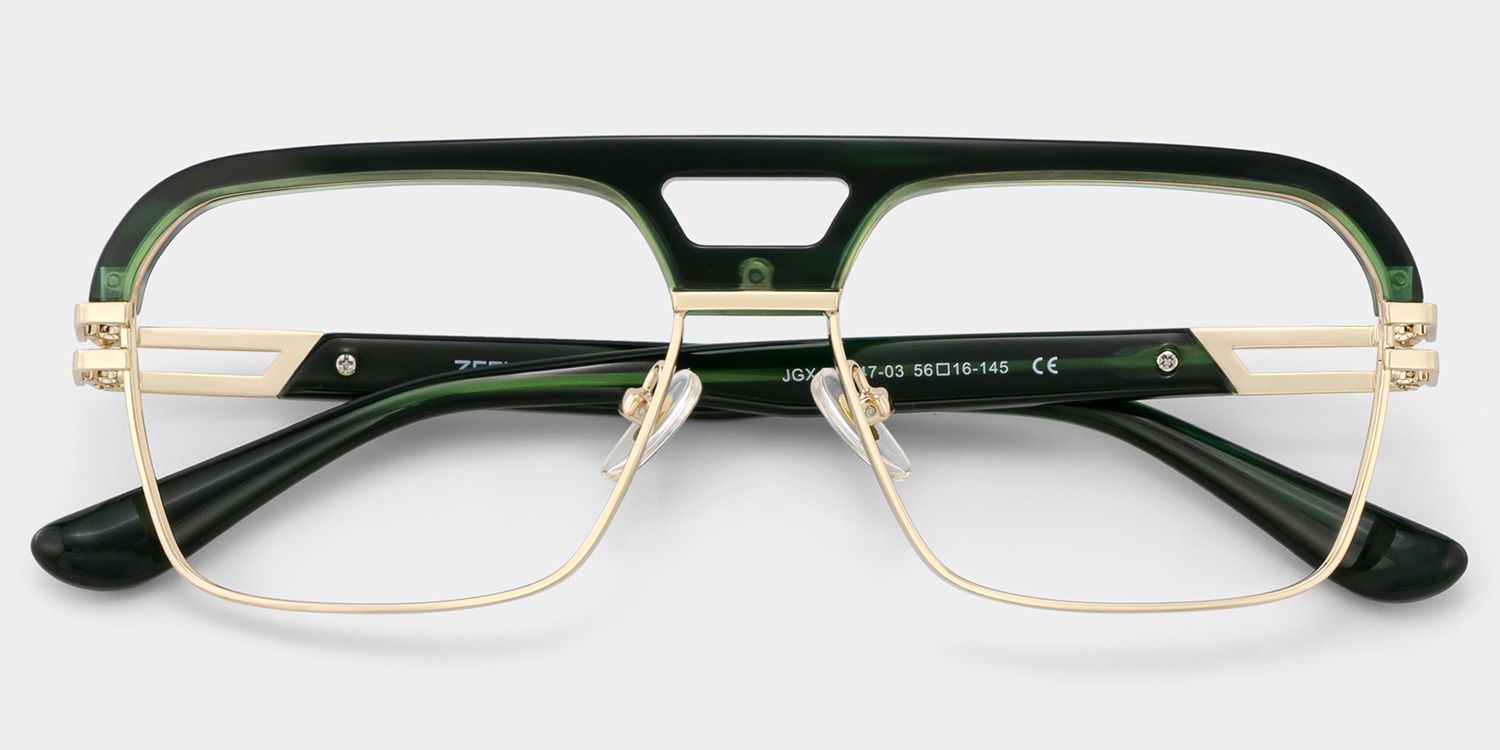 Griff Green Aviator Glasses for Men | ZEELOOL2