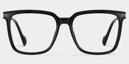 Zeyna Black Square Glasses1