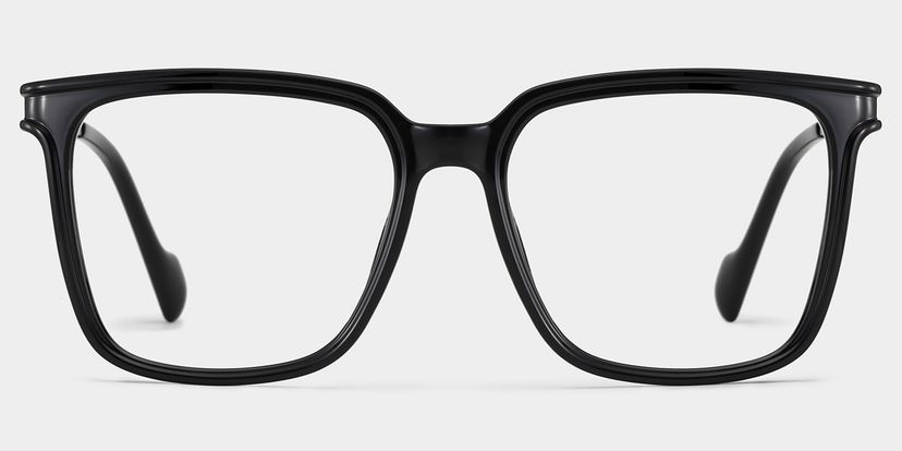 Zeyna Black Square Glasses