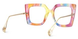 Qatar Multicolor Square Glasses3