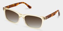 Patrick Clear Yellow Rectangle Sunglasses2