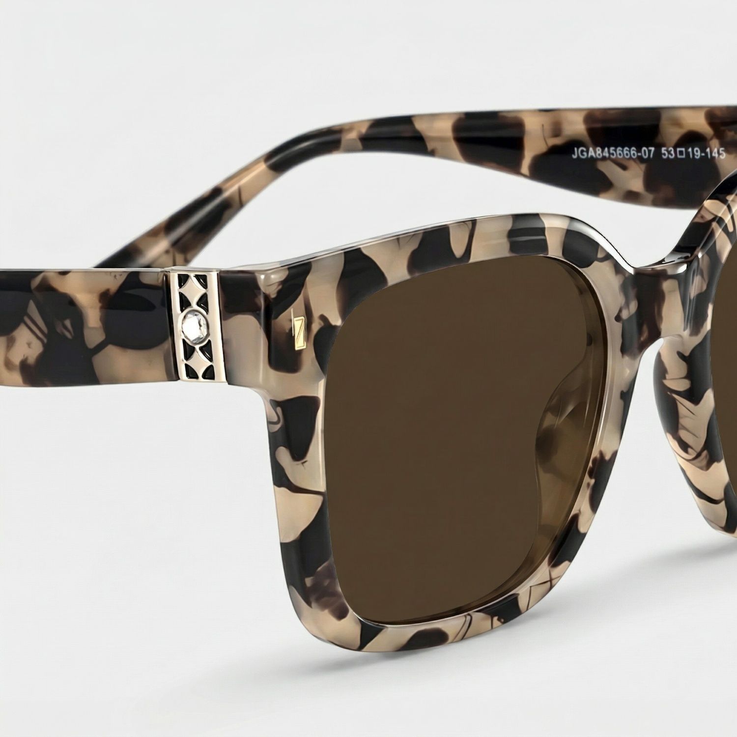 Scicluna Square Tortoise Sunglasses for Women & Men | ZEELOOL4