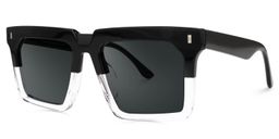 Moreland Two-Tone Rectangle Sunglasses3