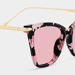 Hilary Pink-Floral Butterfly Sunglasses4