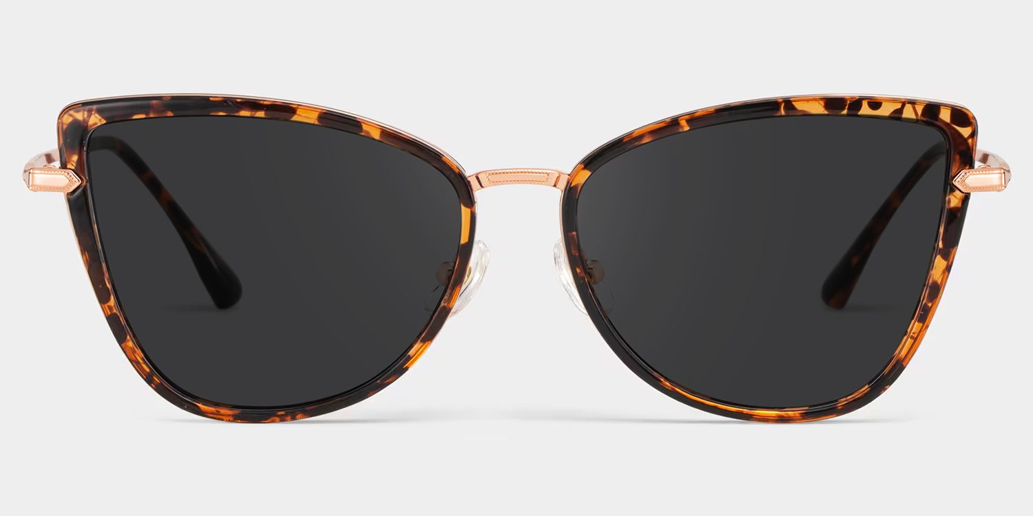 Sloane Mixed Tortoise Cat Eye Frame Sunglasses | ZEELOOL0