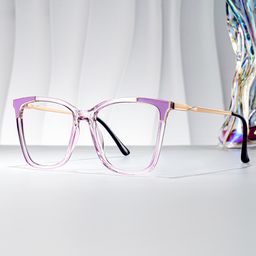 Roshavia Purple Square Glasses0