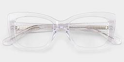 Leona Clear Rectangle Glasses2