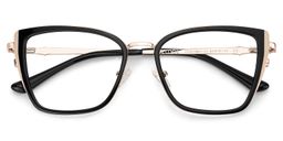Juniper Black Rectangle Glasses4
