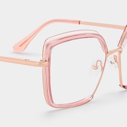 Cordaro Pink Square Glasses5