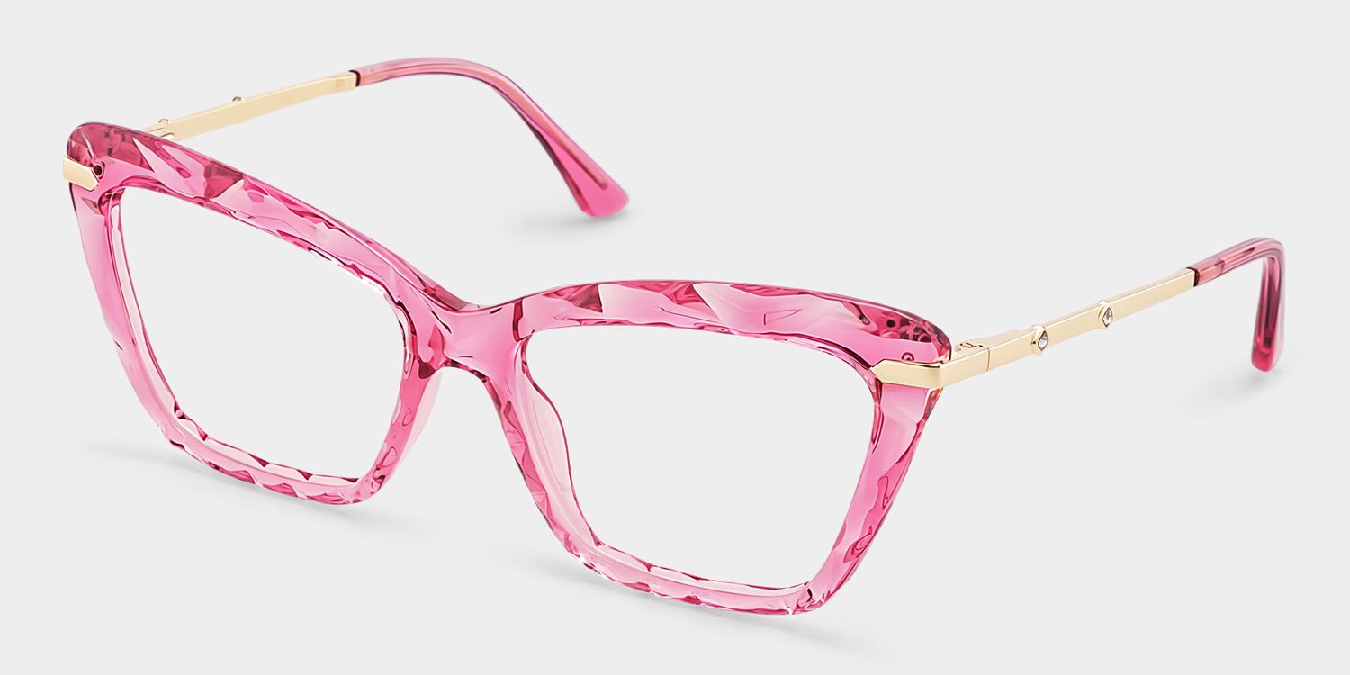 Juliet Pink Cat-eye Frame Glasses for Women | Zeelool2
