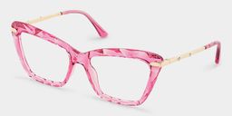 Juliet Pink Rectangle Glasses2