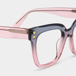 Minguela Gray Pink Square Glasses6